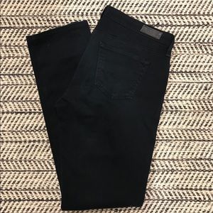 Ag Navy Stilt Cigarette Pants